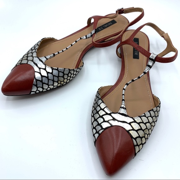 Rachel Zoe Shoes - Rachel Zoe Isabel T-strap Calfskin Metallic Sandal